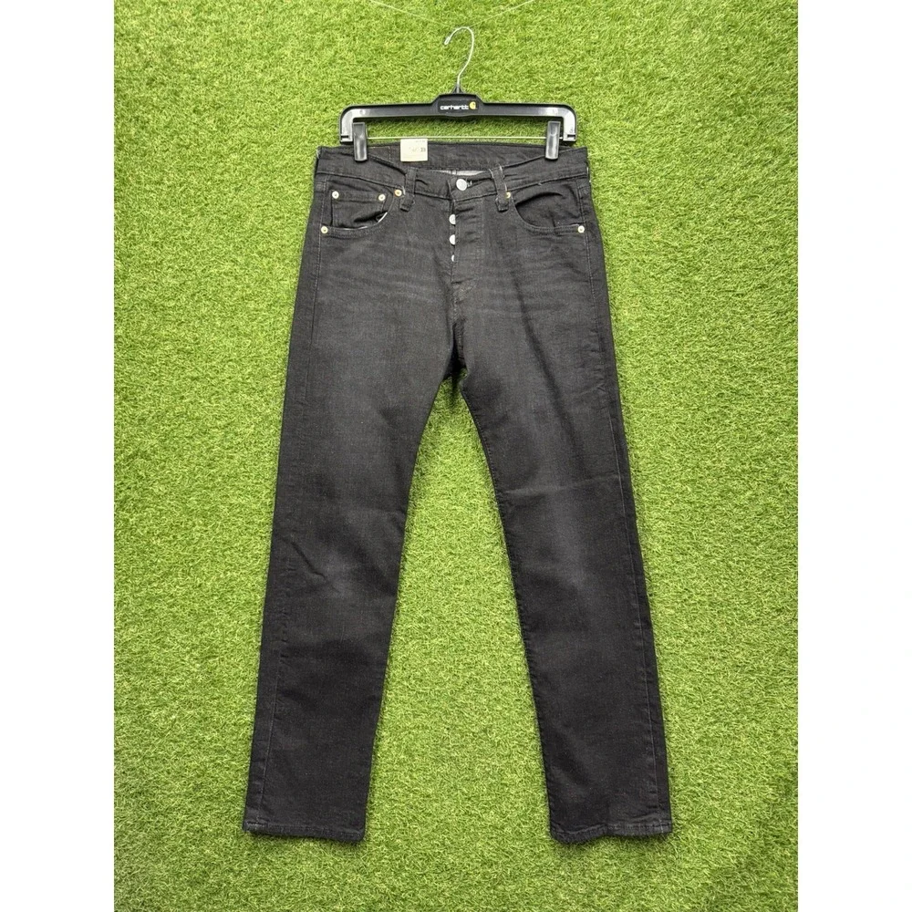 Levis 501 Jeans Mens 30x32 Black Legacy Straight Leg Original Fit Button Fly NWT